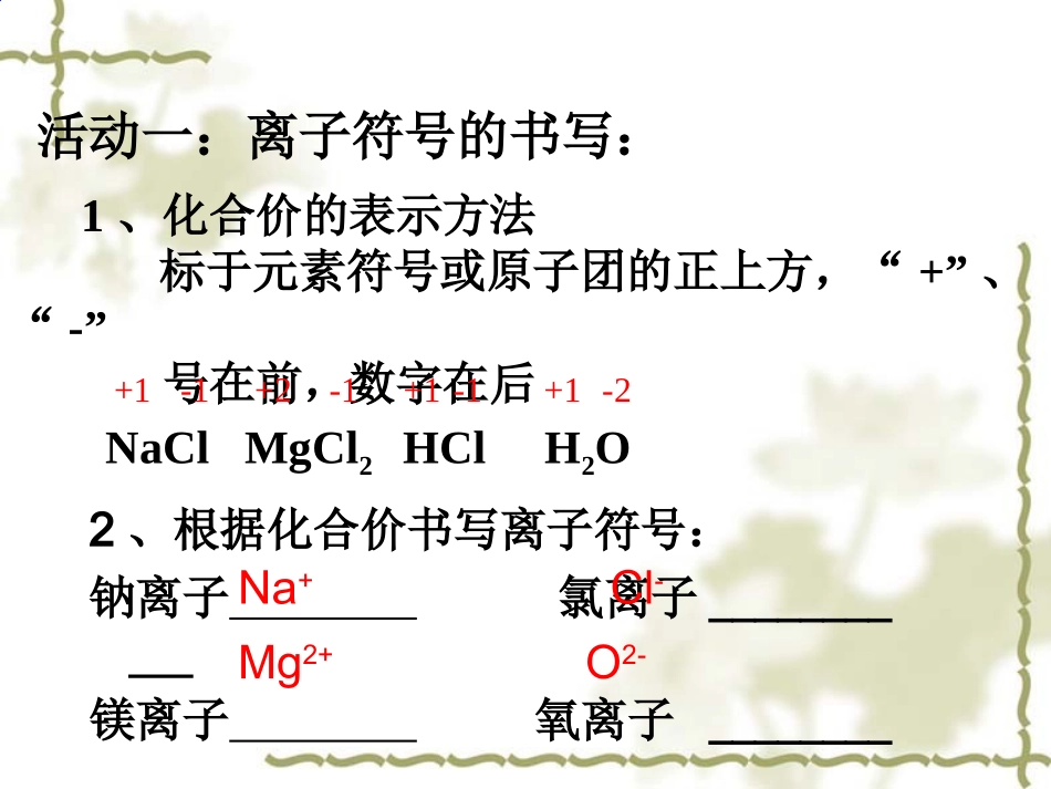 物质组成的表示方法22_第3页