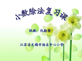 小数除法复习课