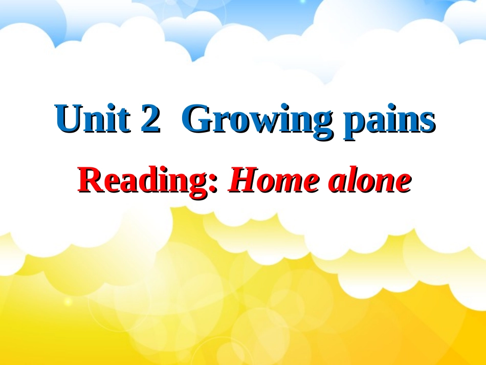 Reading(1)：Homealone_第2页