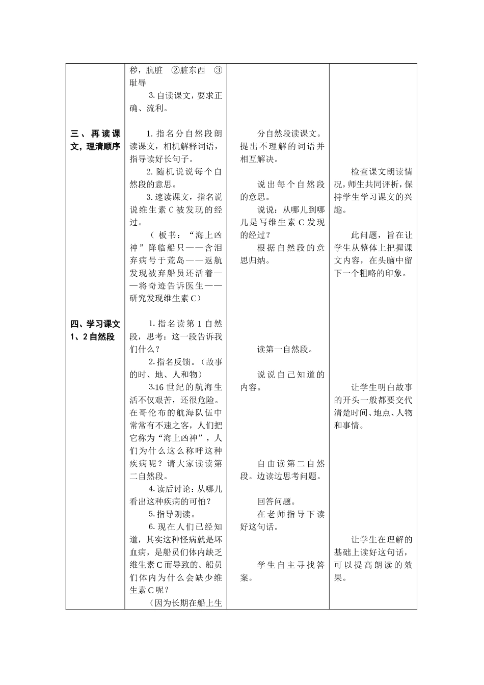 4上18《维生素C的故事》第一课时课案_第3页