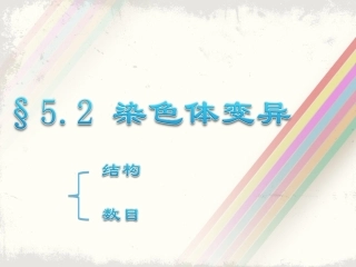 染色体变异h