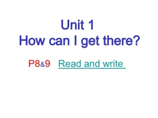 Unit1HowcanIgetthere