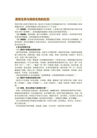 参考：原核生物与真核生物的区别