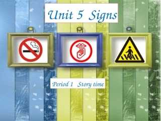 [牛津中小学英语网]六上U5Signs第一课时(1)