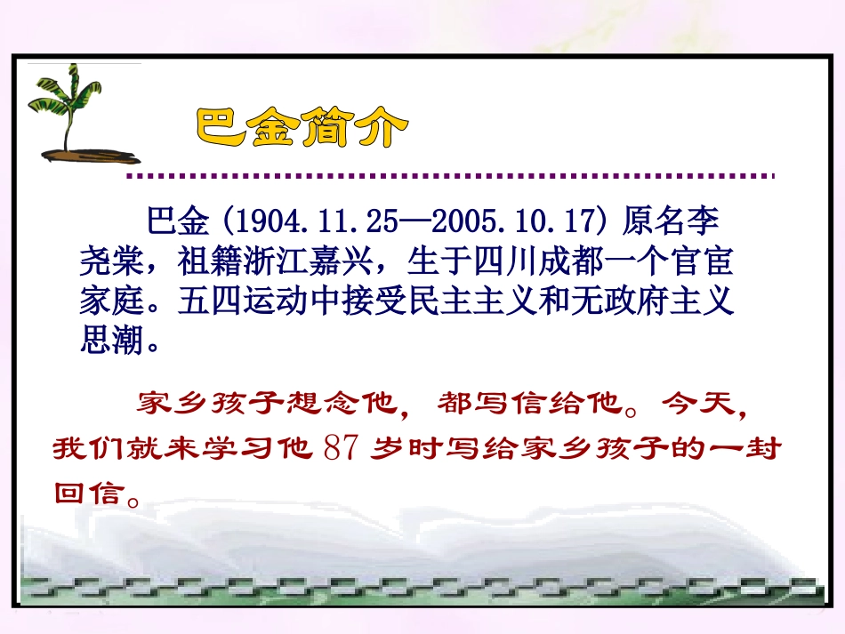 《给家乡孩子的信》教学课件1_第2页