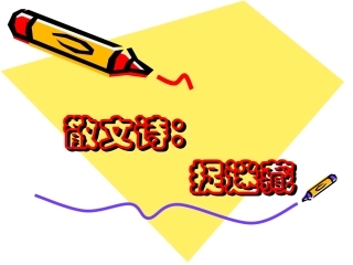 中班语言捉迷藏