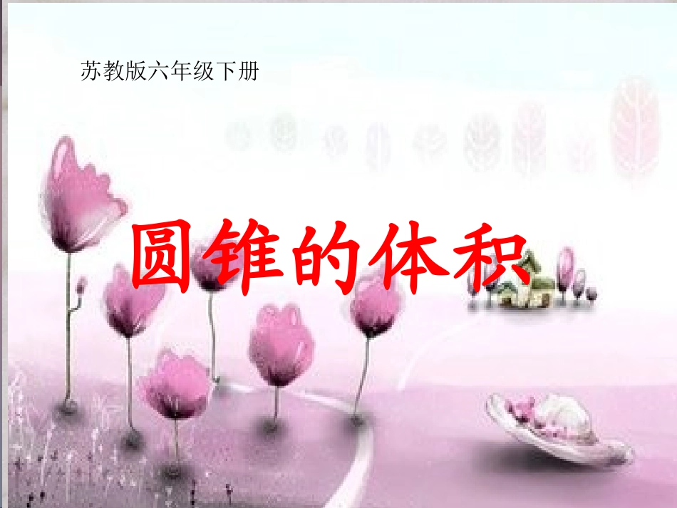 圆锥的体积PPT课件_第1页