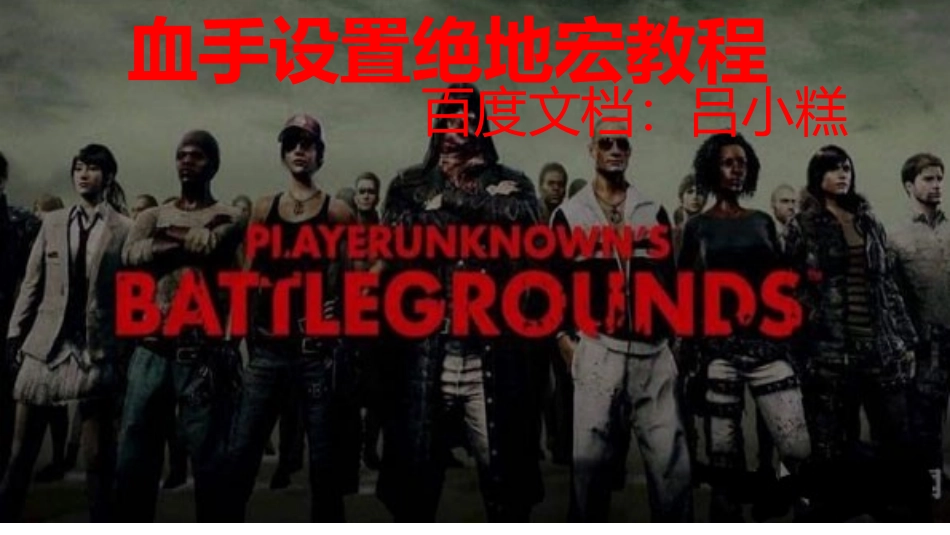 血手设置绝地宏教程_第1页