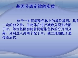 [中学联盟]广东省珠海一中人教版必修二生物课件：自由组合规律（共12张PPT）