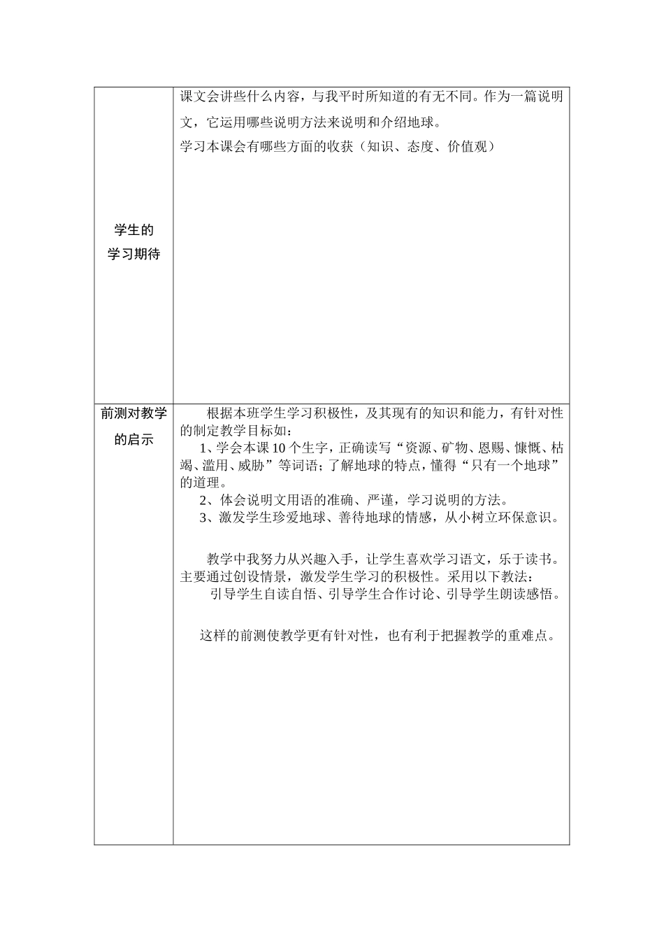 学情分析参考表单 (2)_第2页