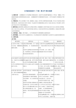 信息技术教学设计