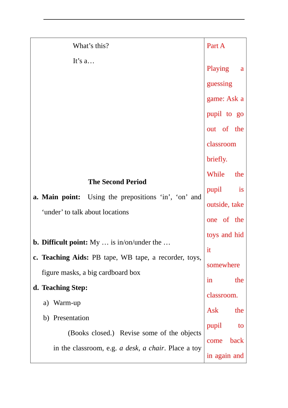 广东版开心学英语四上Unit-6《Toys》word教案_第3页