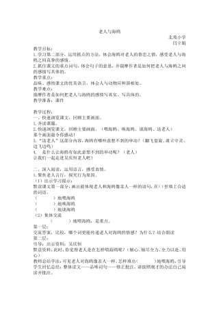 老人与海鸥二课时