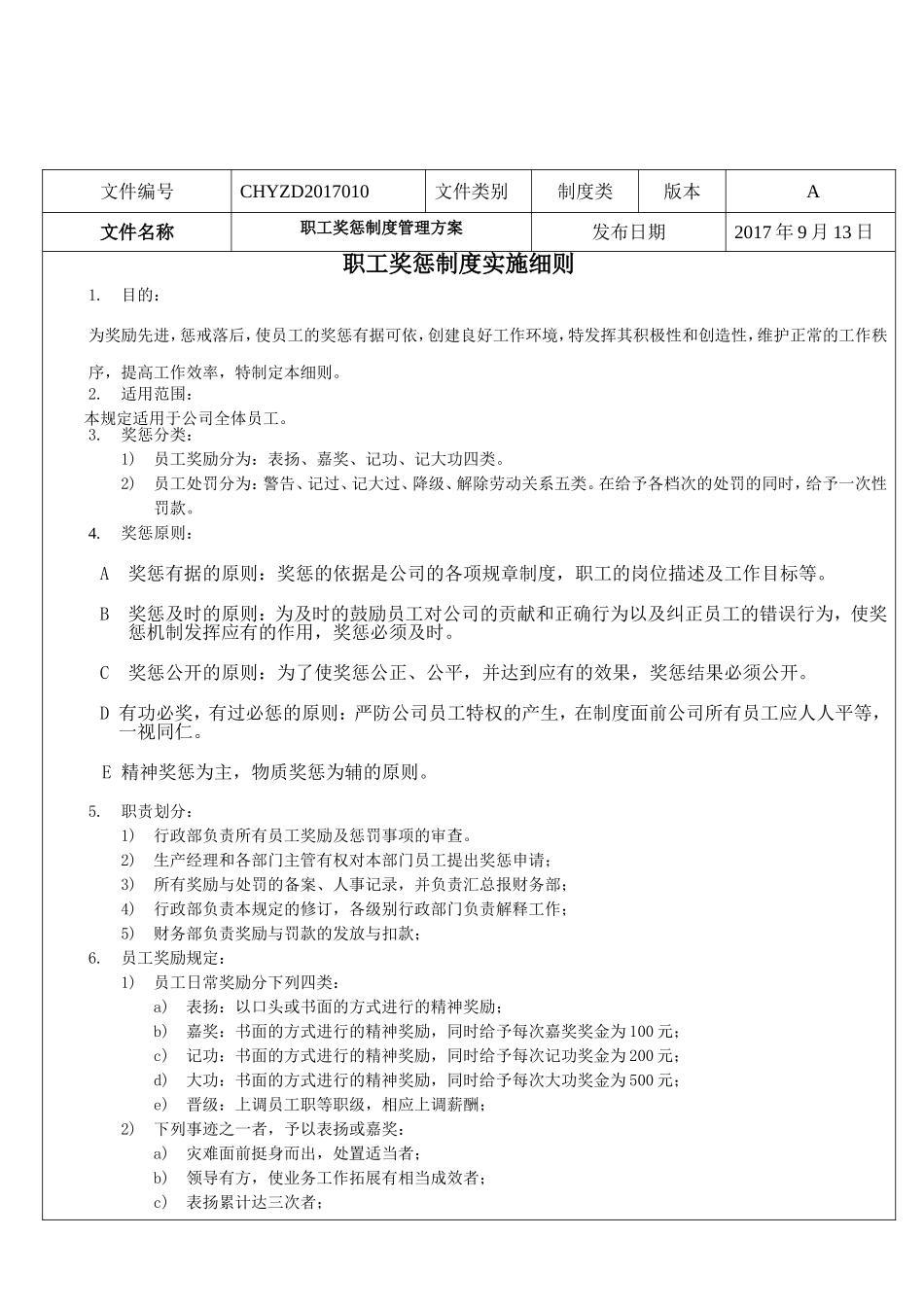 职工奖惩制度实施细则_第2页