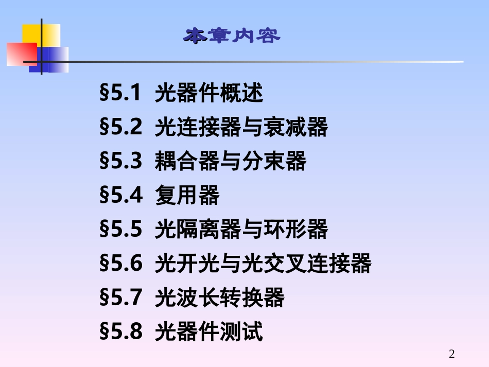 现代光纤通信技术5-光器件_第2页