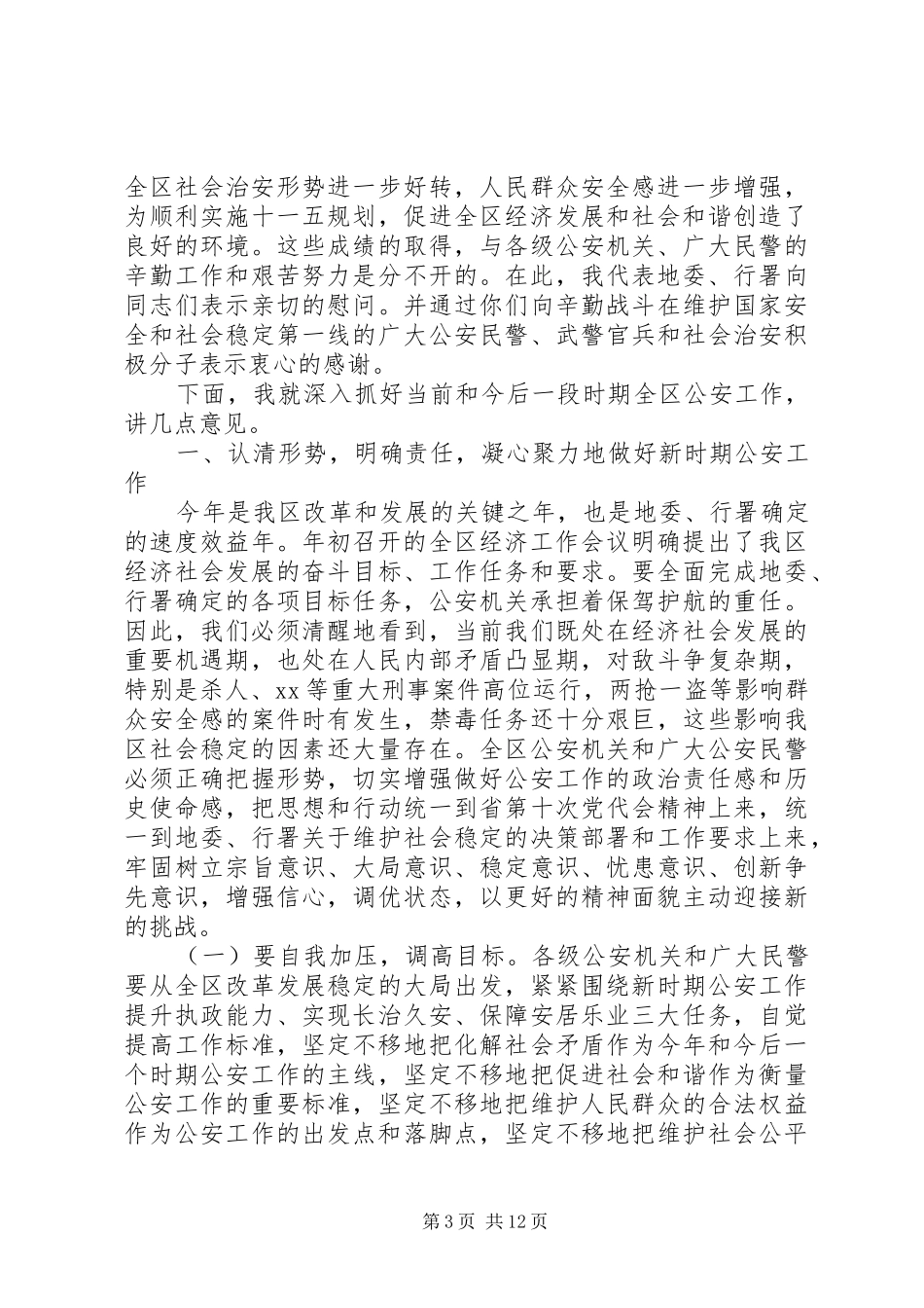 公安局长会议上的讲话稿范文_第3页