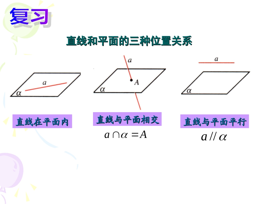 线面平行的判定定理_第2页