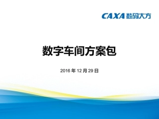 数字化车间方案包---