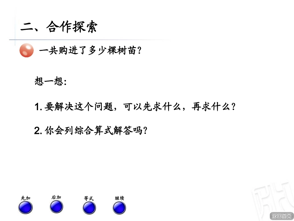 青岛版数学四下第三单元信息窗1《快乐农场 加法运算律》ppt课件_第3页
