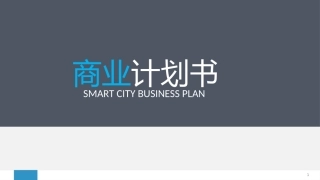 智慧城市商业计划书