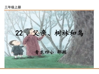 22父亲、树林和鸟