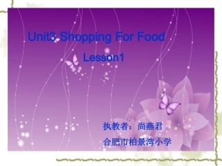 ShoppingForFood课件