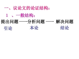论证结构和论证思路