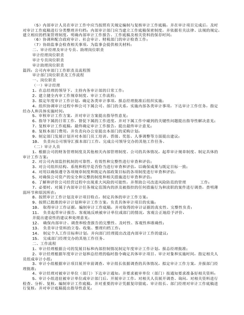 内审部岗位职责_第3页