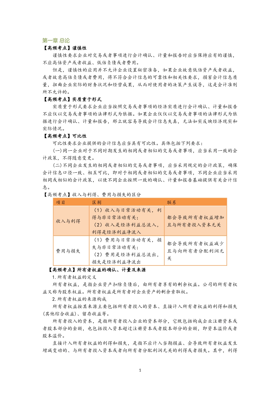 注会会计知识点(详细)_第1页