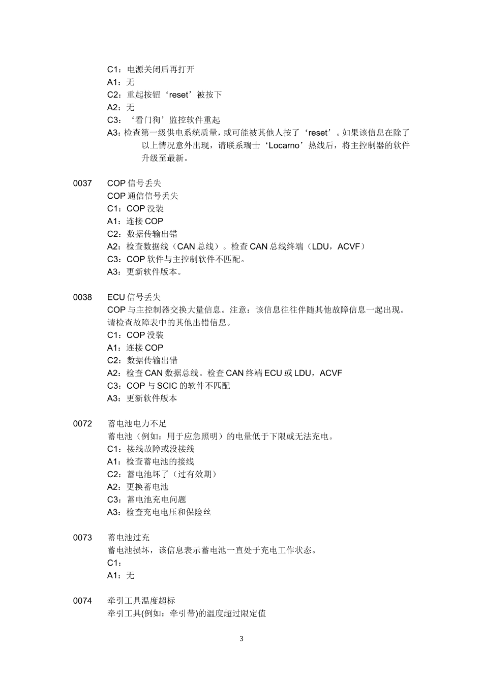 迅达电梯3300故障代码_第3页
