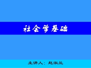 社会学课件(王思斌社会学教程)