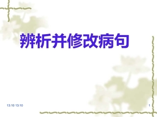 高考修改病句(最全面)