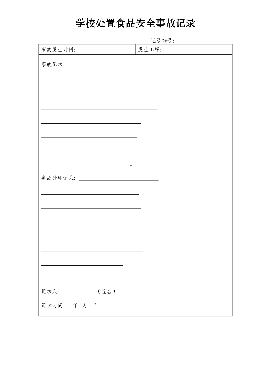 学校食品安全事故处置方案及记录_第3页