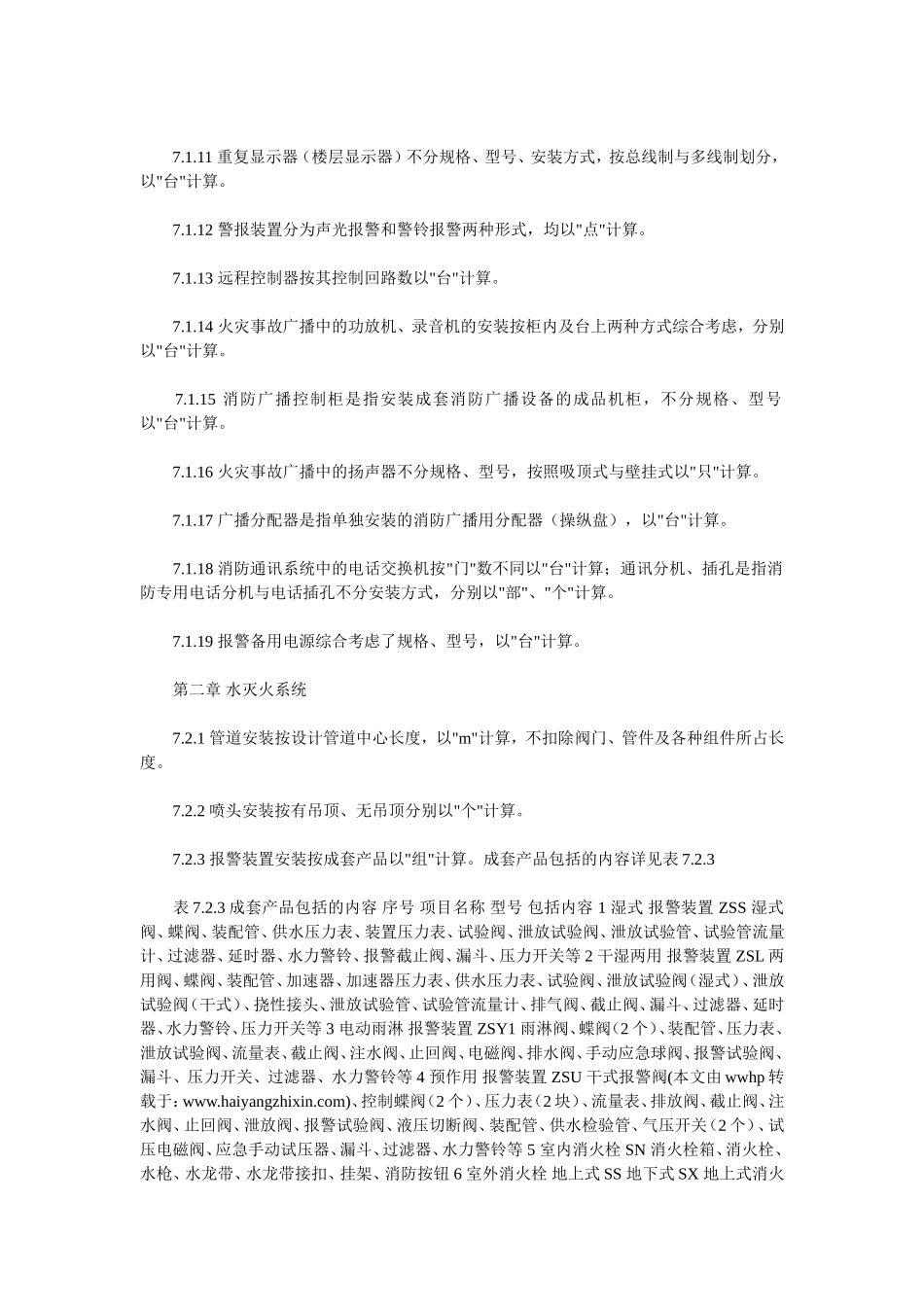 消防工程量计算规则_第2页