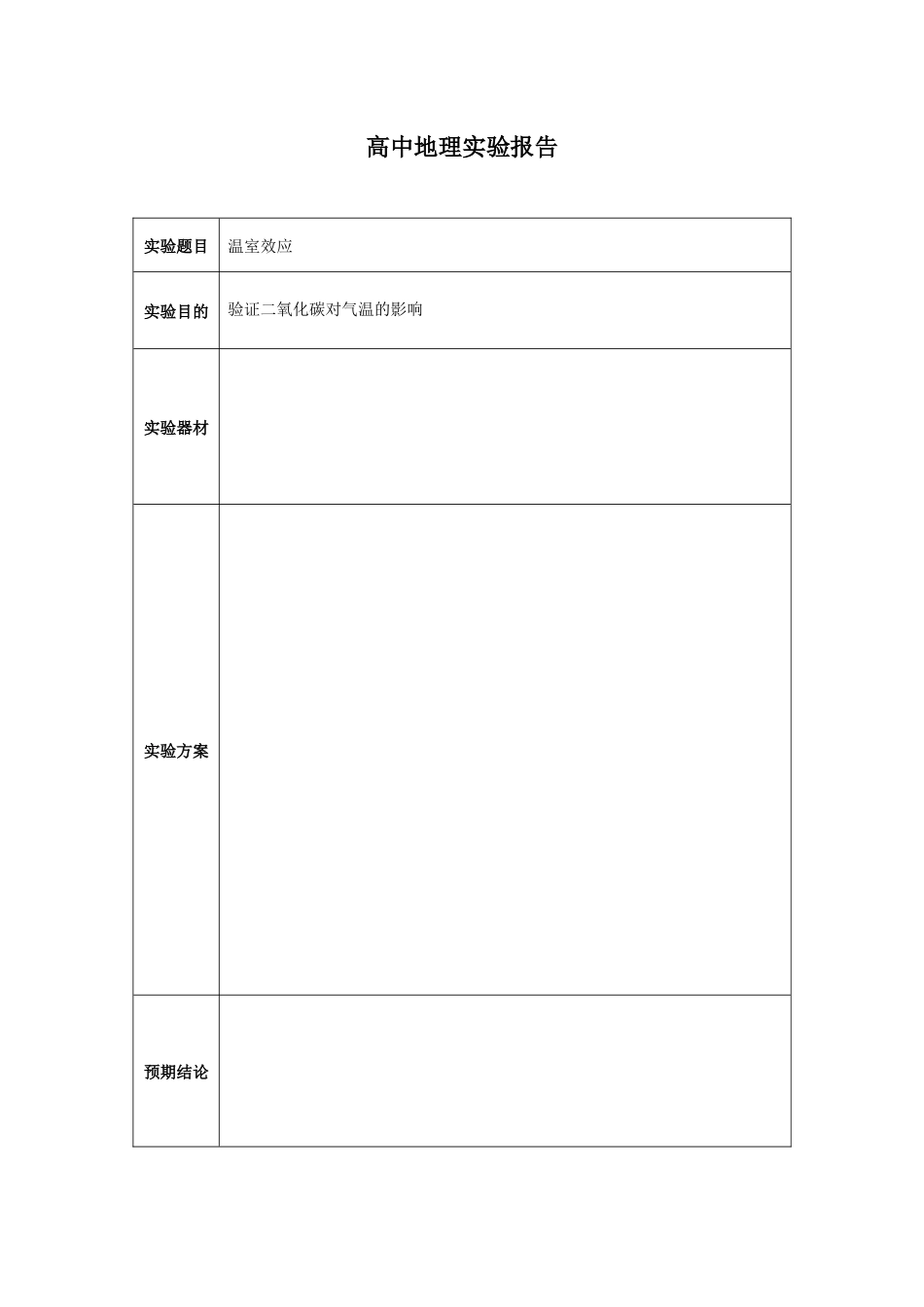 研究与探讨：温室效应与全球变暖_第1页