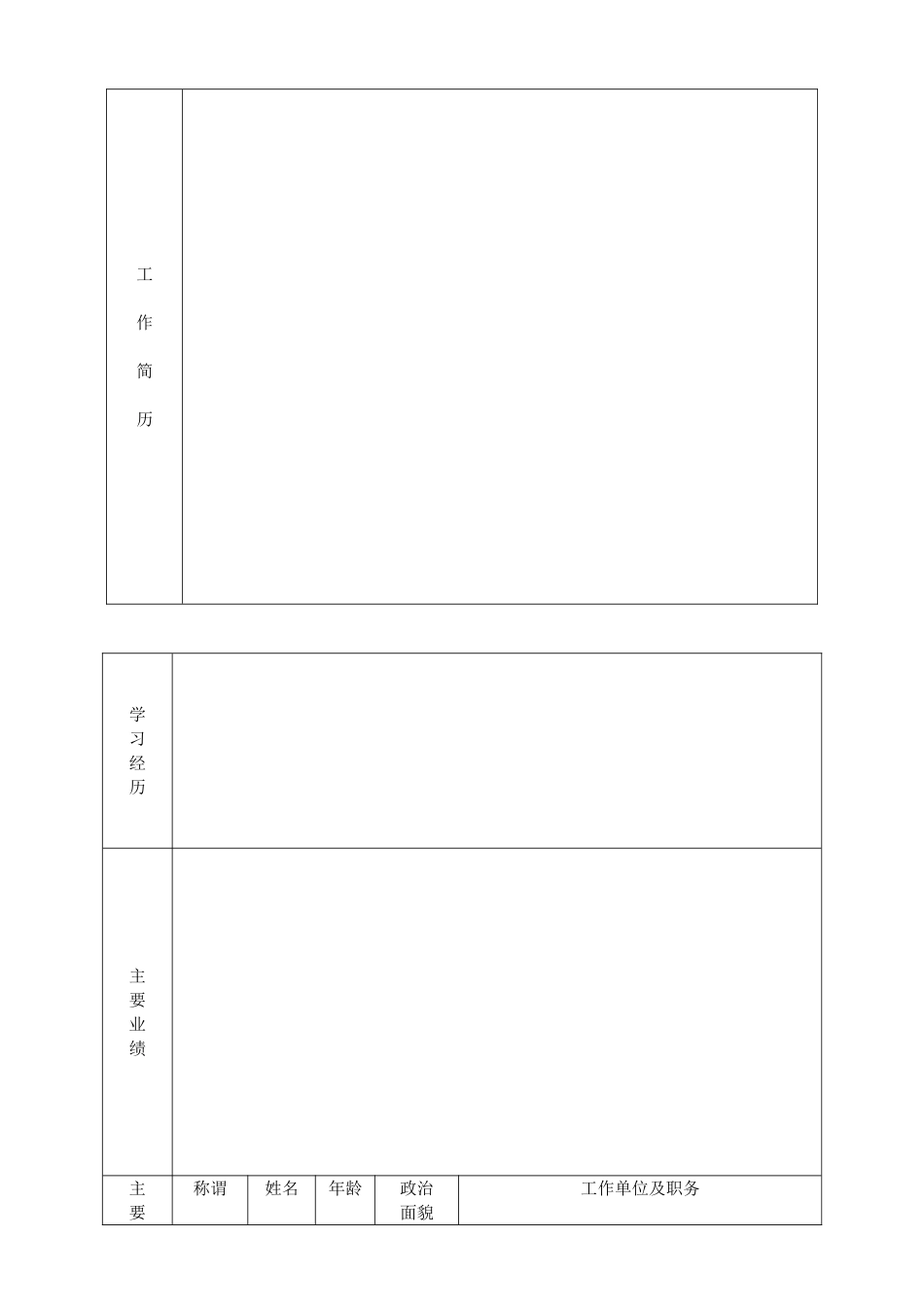 大唐融资租赁有限公司应聘人员登记表_第2页