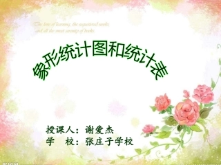 象形统计图和统计表