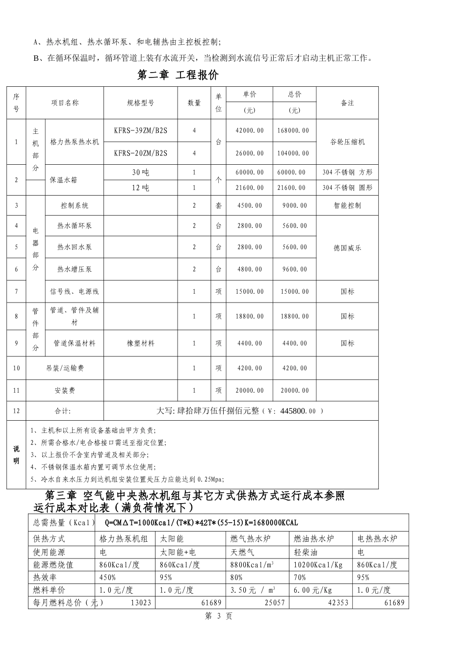 空气能热泵机组工程方案书_第3页