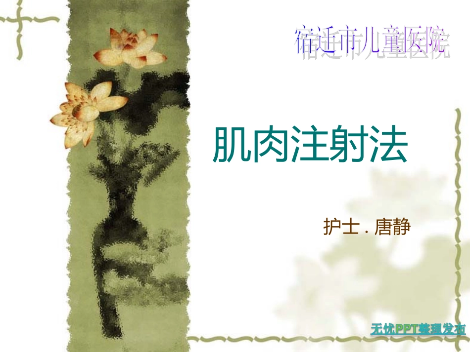 肌肉注射PPT_第1页