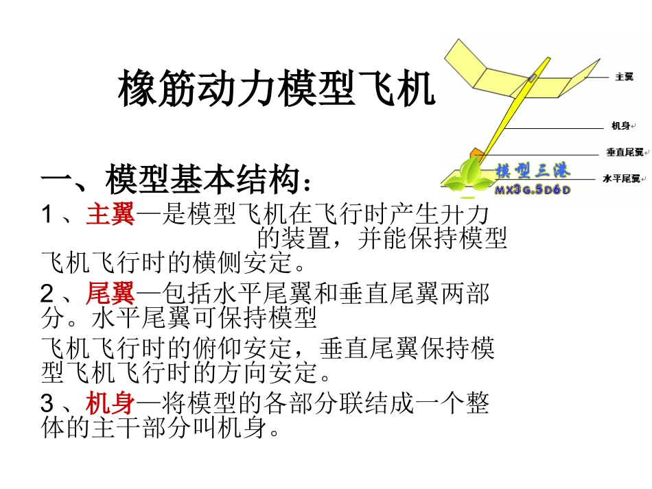 橡筋动力模型飞机_第1页