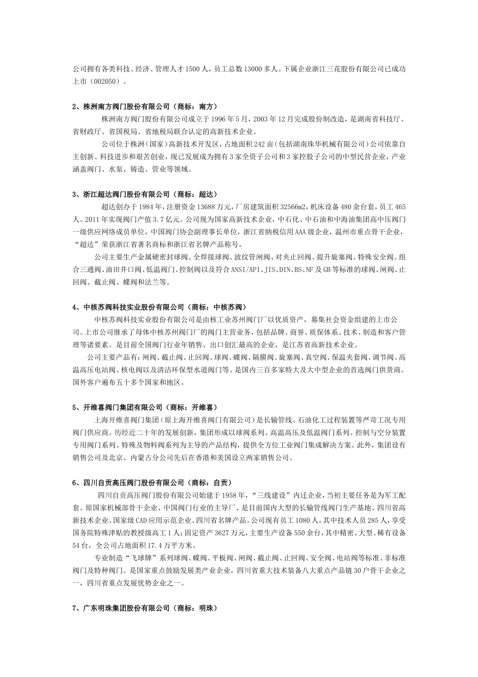 中国十大阀门品牌排行榜_第3页