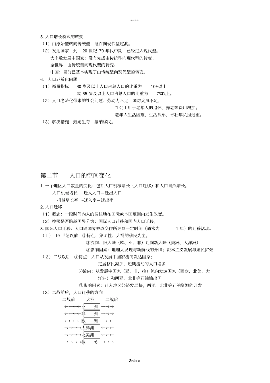 人教版高中地理必修2知识点2016整理_第2页