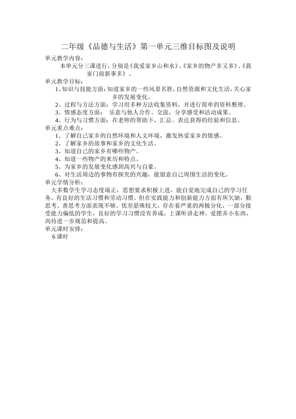 二年级三维目标图表及说明_第1页