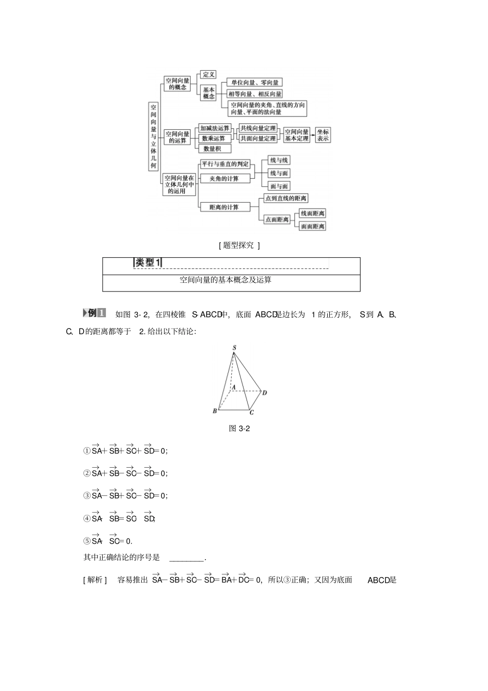 人教版高中数学空间向量与立体几何阶段复习课学案新人教A版选修2_1_第3页