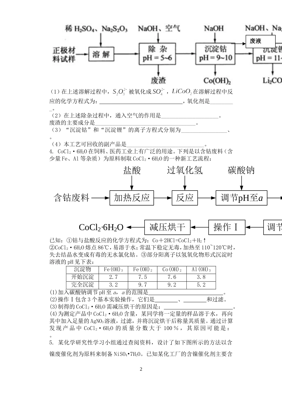 化学工业流程题2_第2页