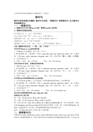 小学英语语法知识讲解及专项强化练习7