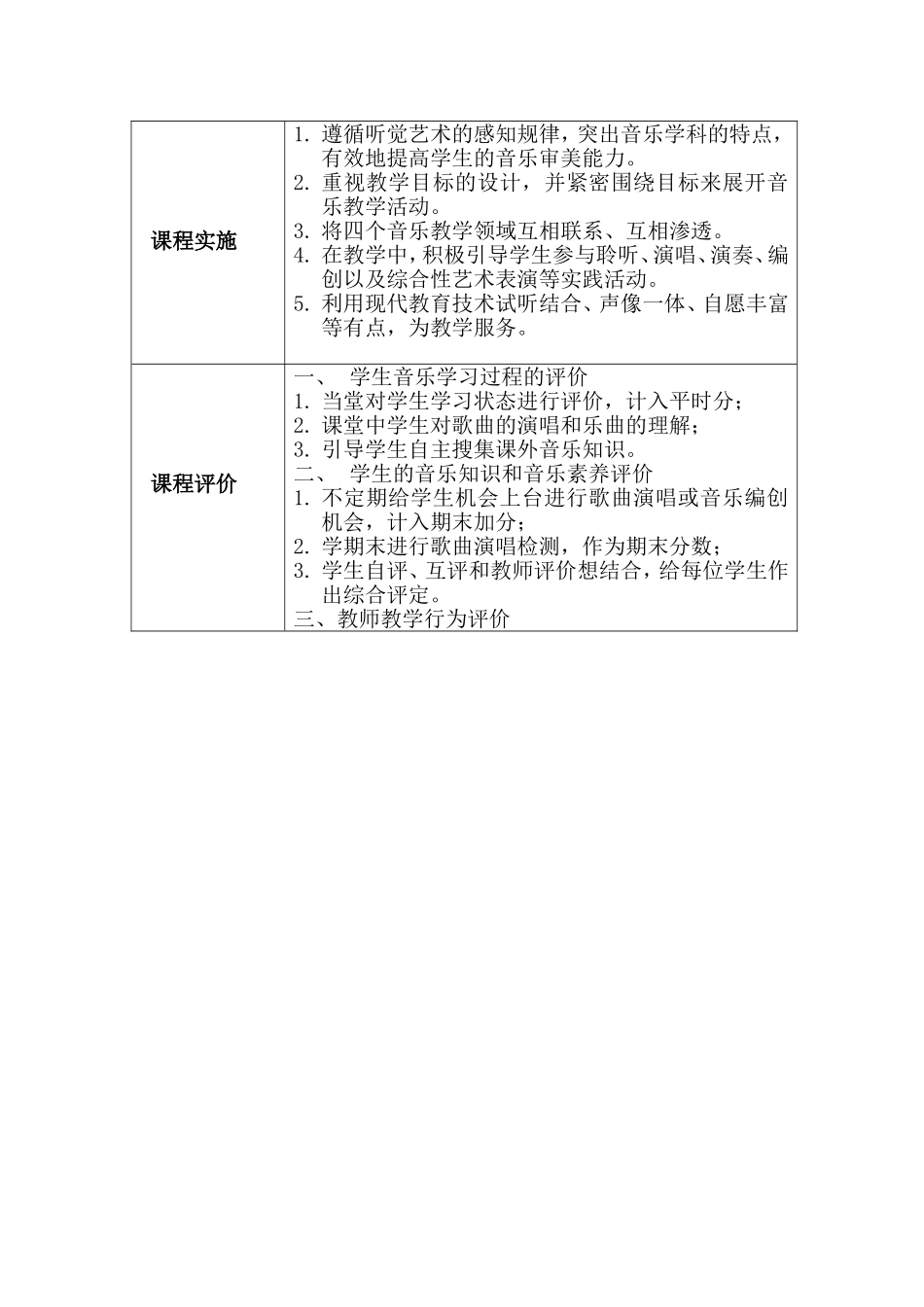 四年级上学科课程实施纲要_第2页