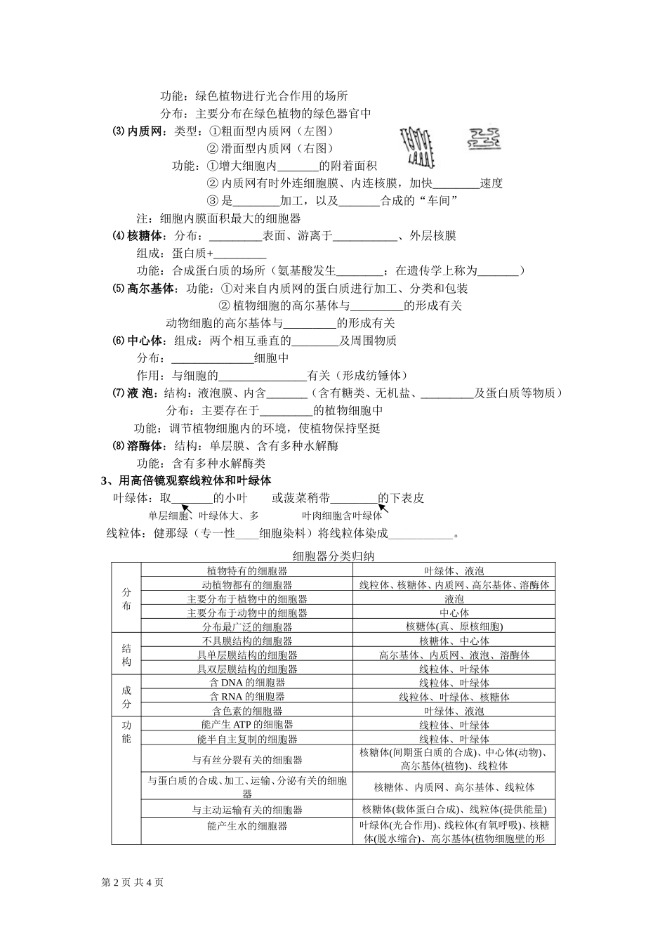 学案7细胞器_第2页