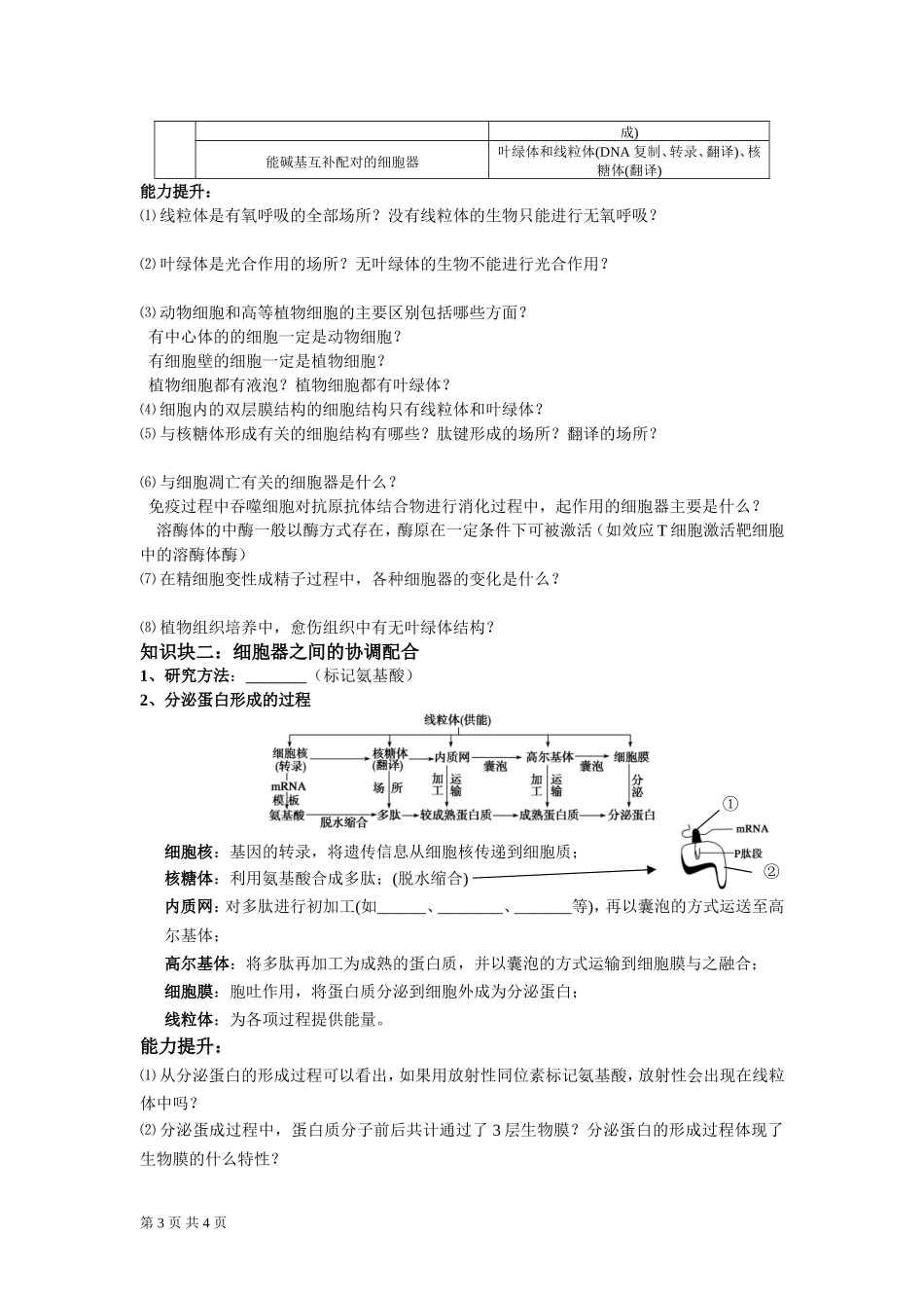学案7细胞器_第3页