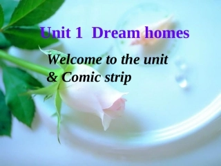 牛津译林版七下英语课件：Unit1DreamhomesWelcometotheunit＆Comicstrip